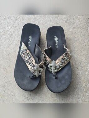 vtg y2k mcbling grunge camo cyber platform sandalssize 10please check out ph